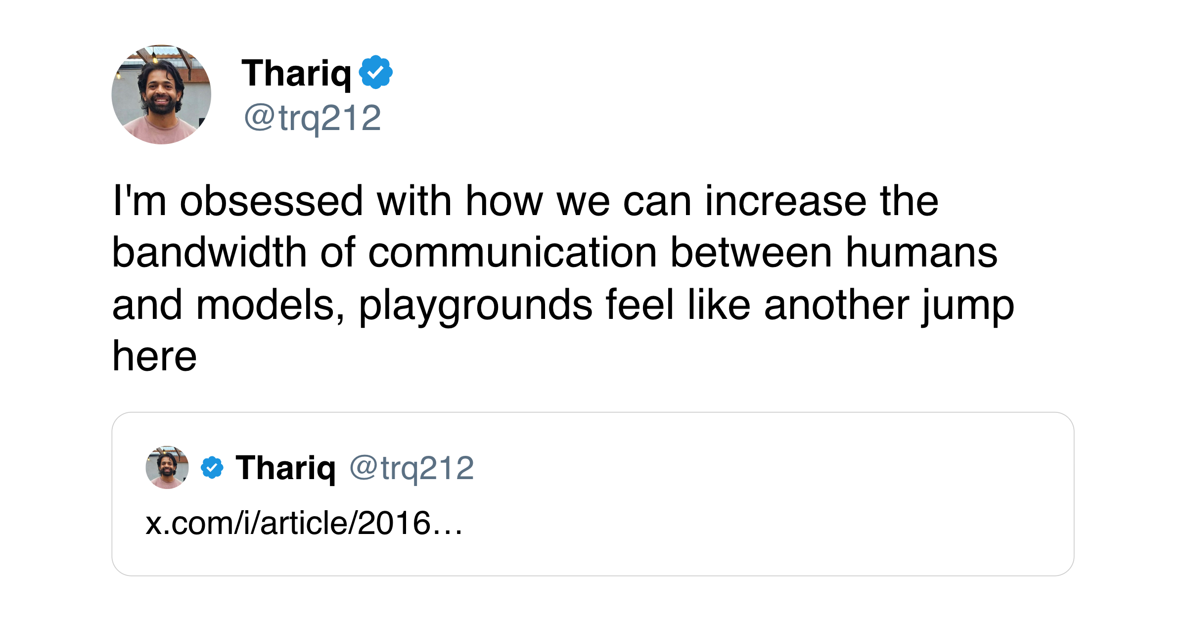 Thariq tweet about Claude Code Playgrounds
